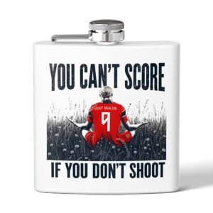 Haaland Flask — "You Can't Score If You Don't Shoot"